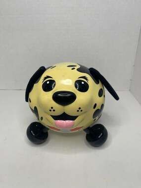 RARE Kid Galaxy 2009 Dalmatian Dog Rolling Bumper Toy Works!